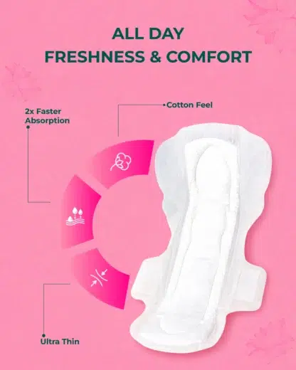 Floriaa heavy flow overnight sanitary pads XL