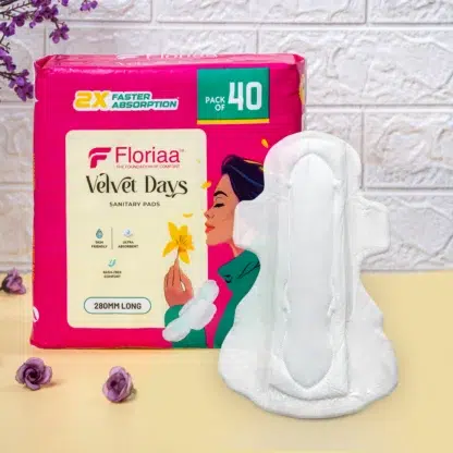 Floriaa organic cotton sanitary pads packaging