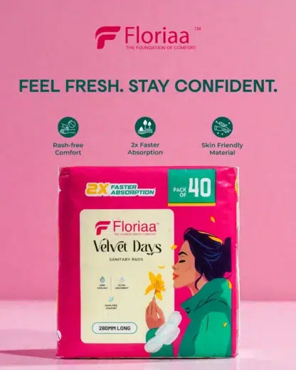 Ultra thin sanitary pads with wings by Floriaa