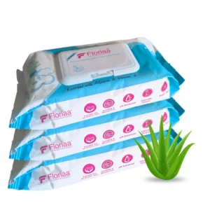 Floriaa Baby Wet Wipes | Aloe Vera & Vitamin E | Alcohol Free | Soft & Thick | Combo Pack of 3 (80 Wipes Each)